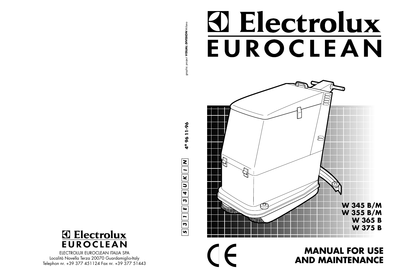 Electrolux EUROCLEAN W 375 B User Manual | 14 pages