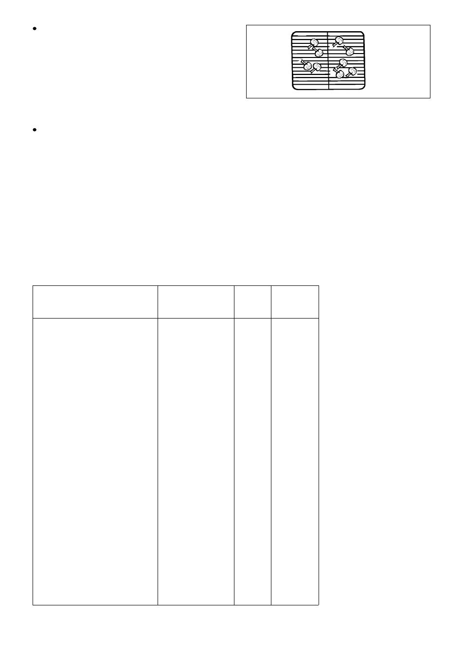 Grilling chart | Electrolux EDB 872 User Manual | Page 16 / 44