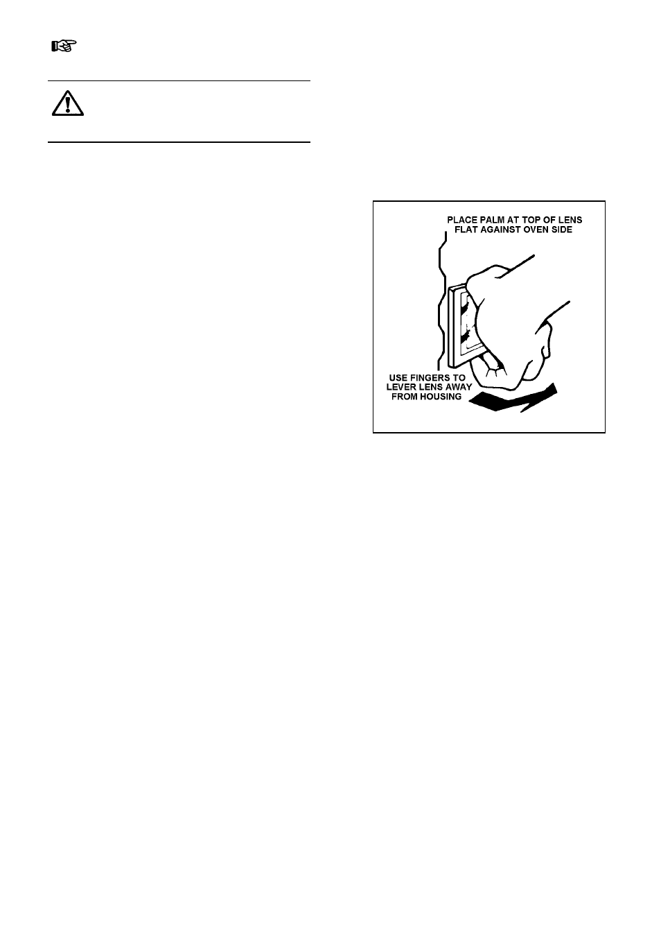 Replacing an oven light bulb | Electrolux EDB 872 User Manual | Page 29 / 44