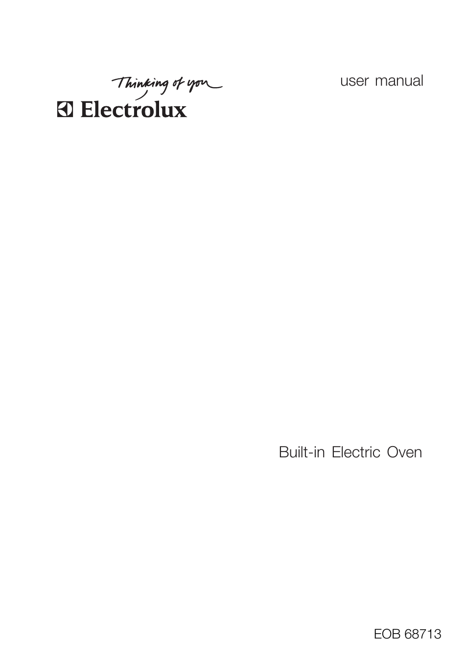 Electrolux EOB 68713 User Manual | 52 pages