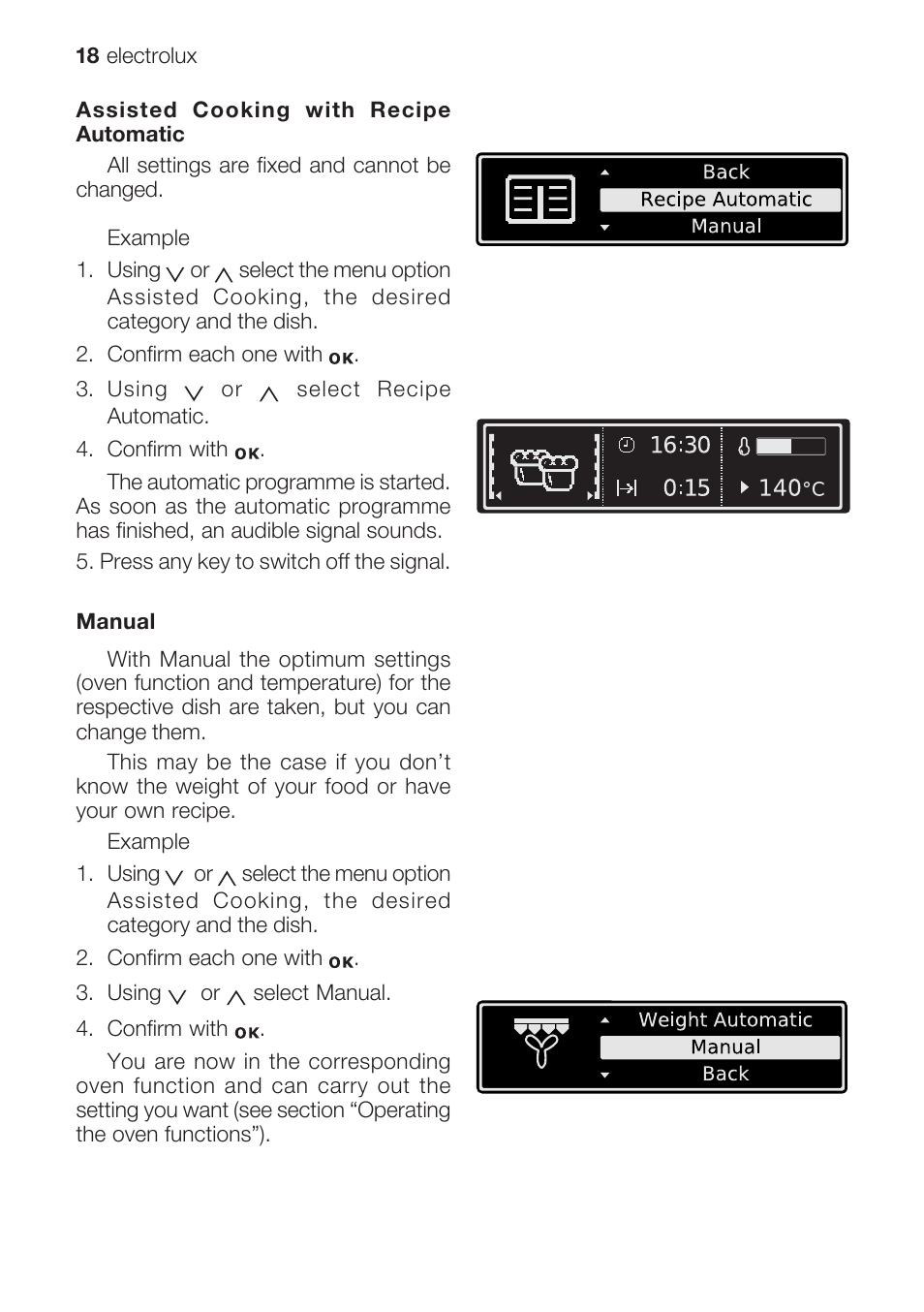 Electrolux EOB 68713 User Manual | Page 18 / 52