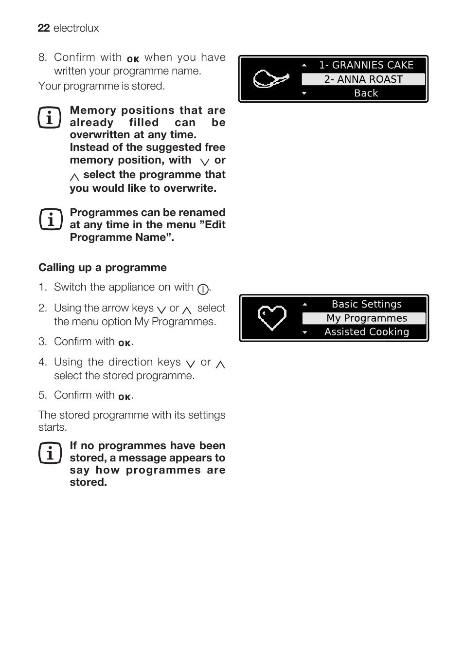 Electrolux EOB 68713 User Manual | Page 22 / 52