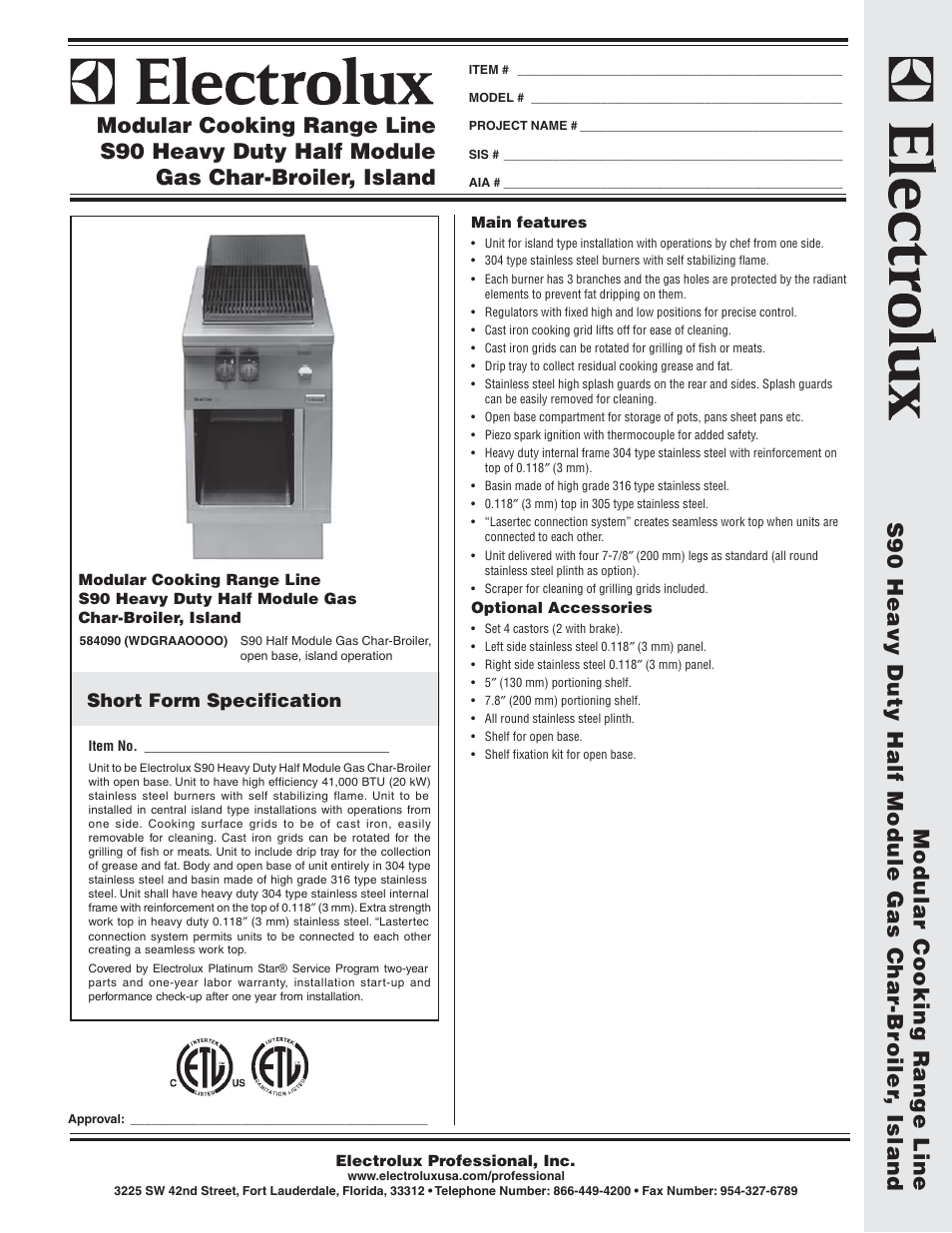 Electrolux 584090 User Manual | 2 pages