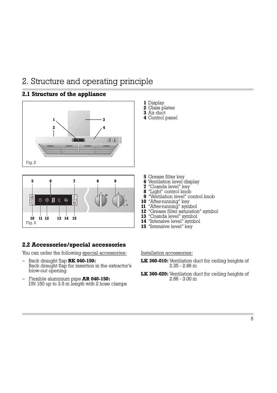 Structure and operating principle | Electrolux AH 360-120 User Manual | Page 6 / 16