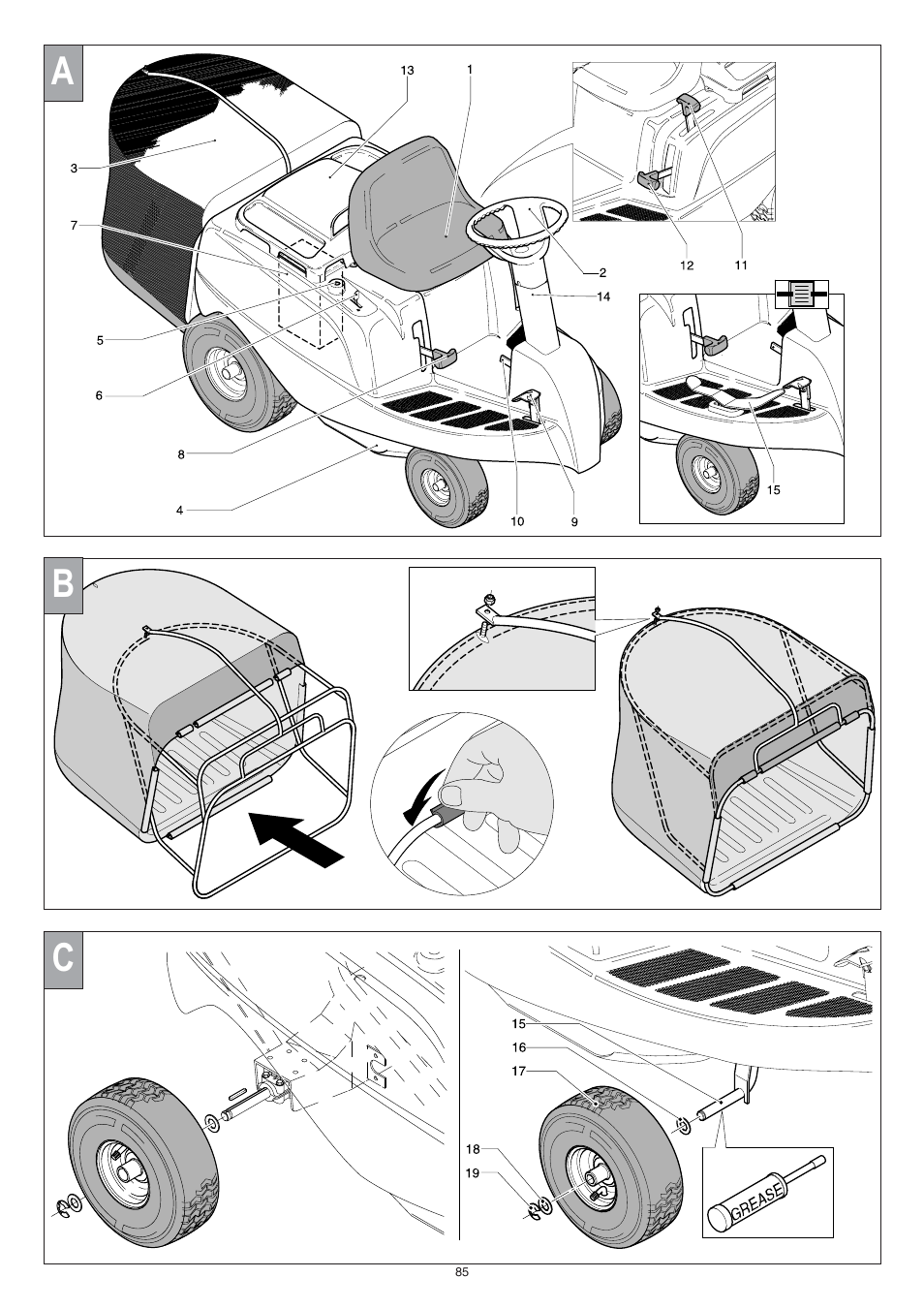 Ab c | Electrolux Choppy 95387831900 User Manual | Page 10 / 14