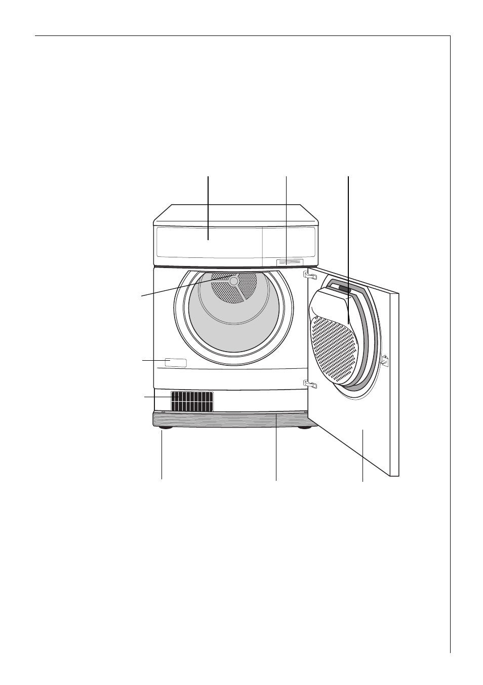 Description of the appliance, Front view | Electrolux LAVATHERM 57700 User Manual | Page 11 / 40