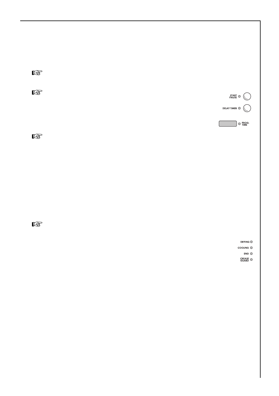 Start delay timer, Start the drying program | Electrolux LAVATHERM 57700 User Manual | Page 17 / 40