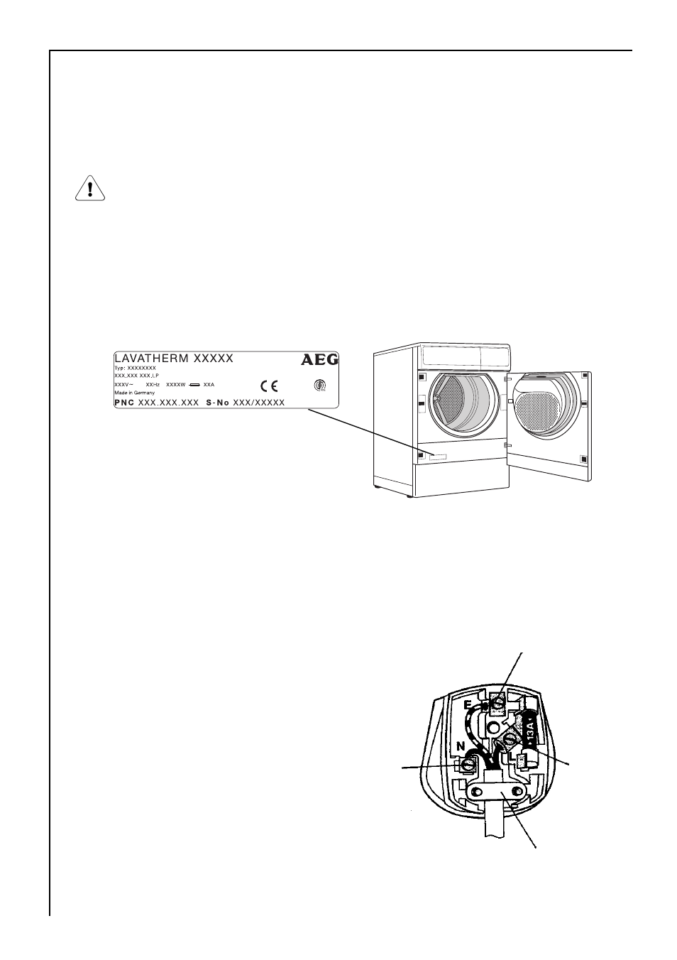Electrical connection | Electrolux LAVATHERM 57700 User Manual | Page 34 / 40