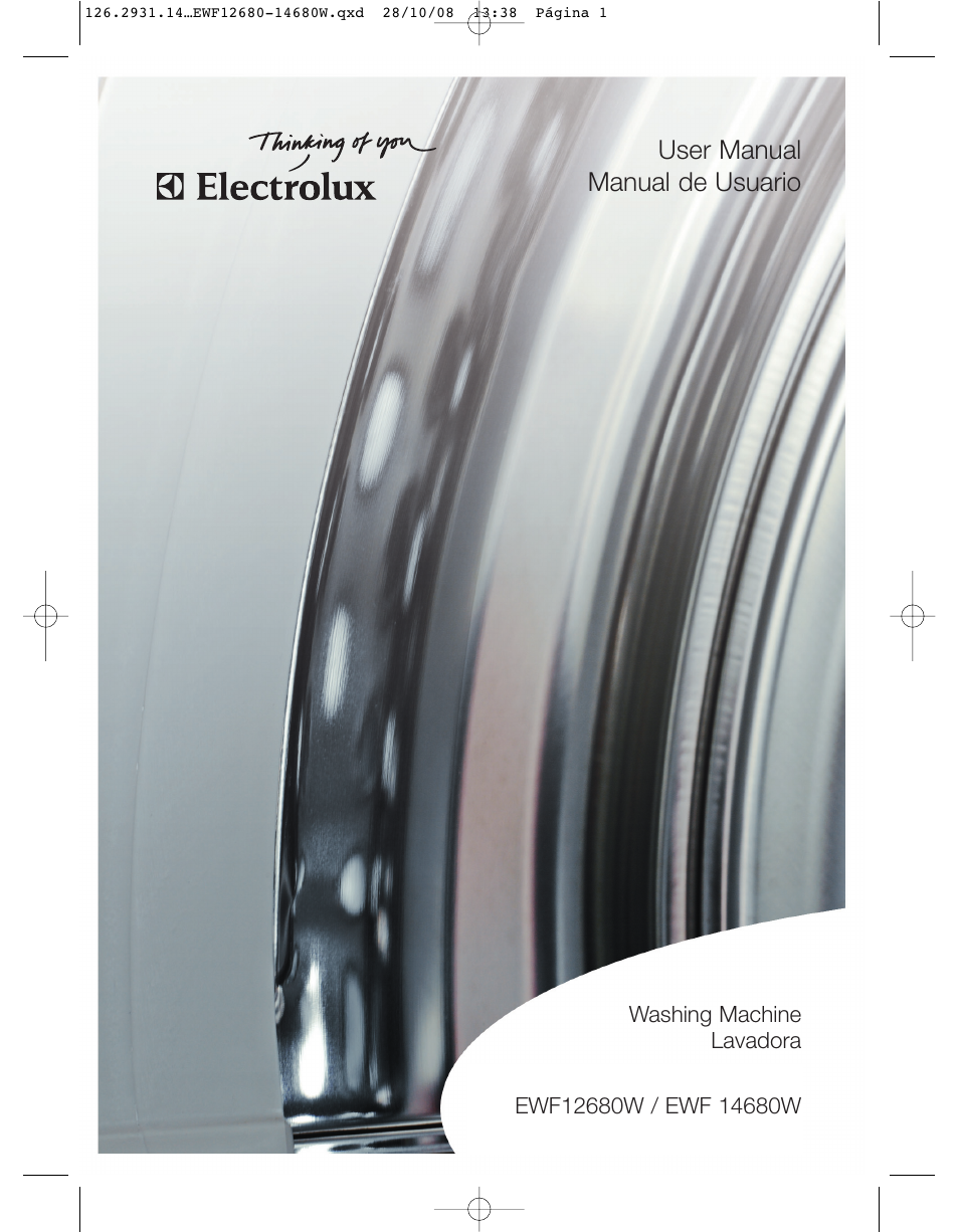 Electrolux LAVADORA EWF 14680W User Manual | 35 pages