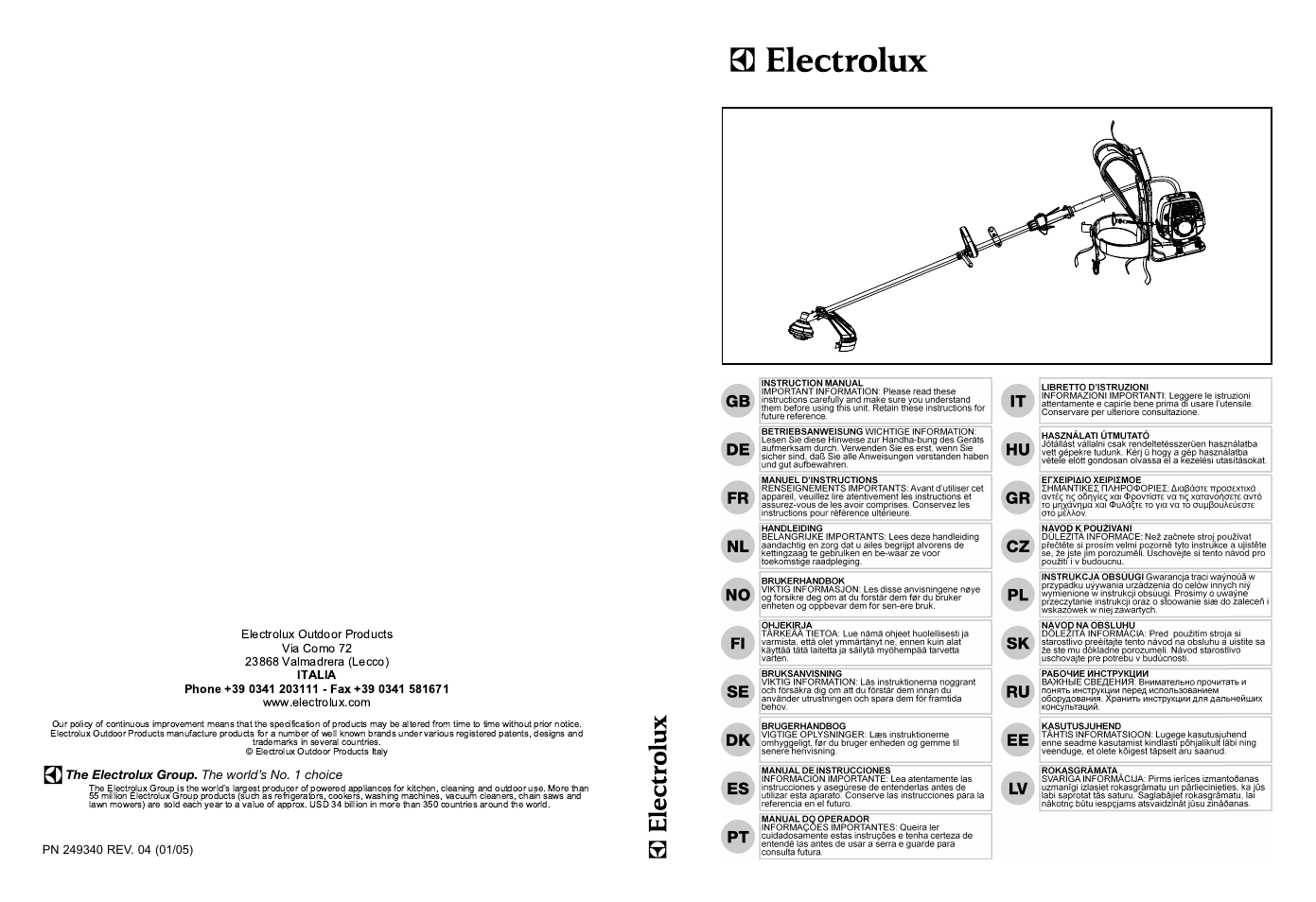 Electrolux Elite 4230X BP User Manual | 13 pages