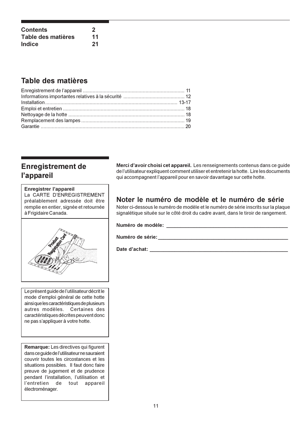 Electrolux PLHV36W6CC User Manual | Page 11 / 32