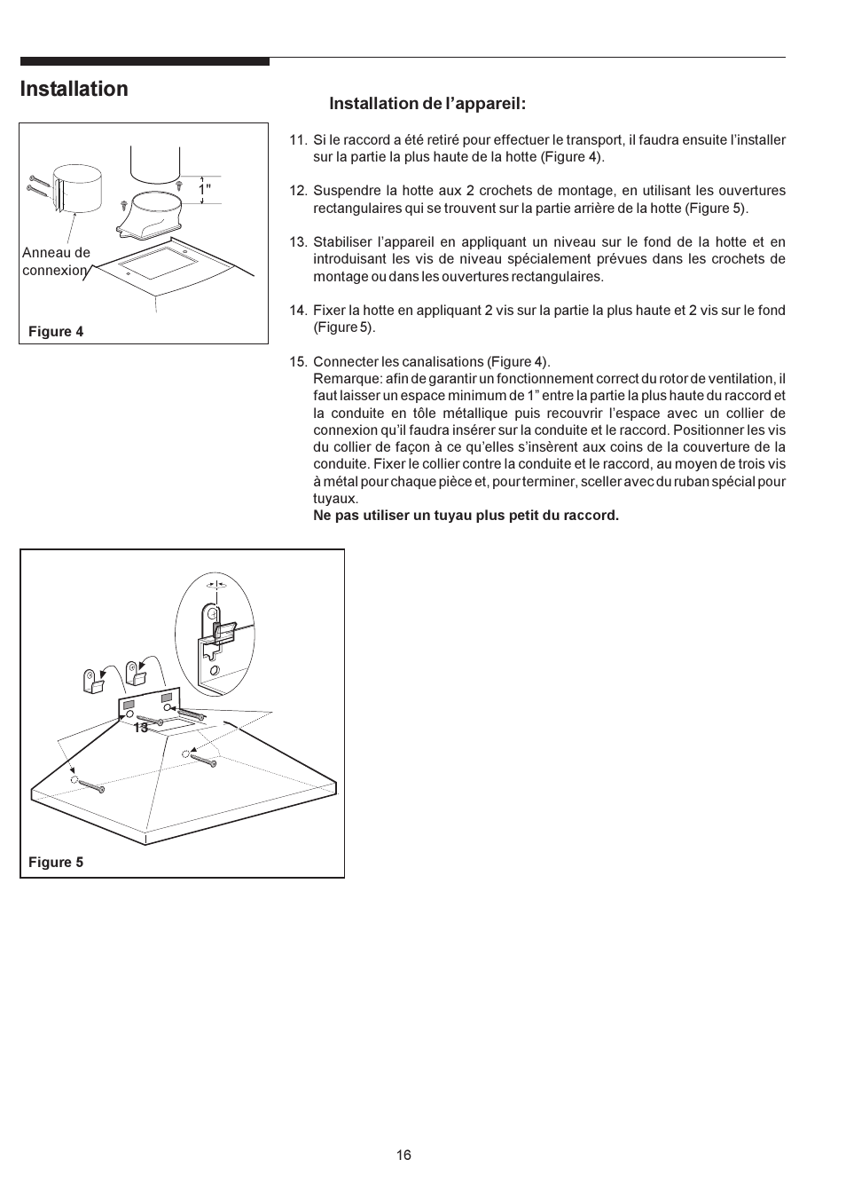 Installation | Electrolux PLHV36W6CC User Manual | Page 16 / 32