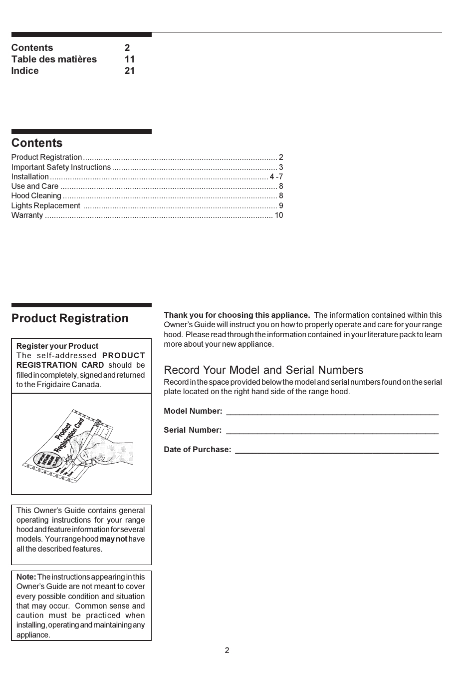 Electrolux PLHV36W6CC User Manual | Page 2 / 32