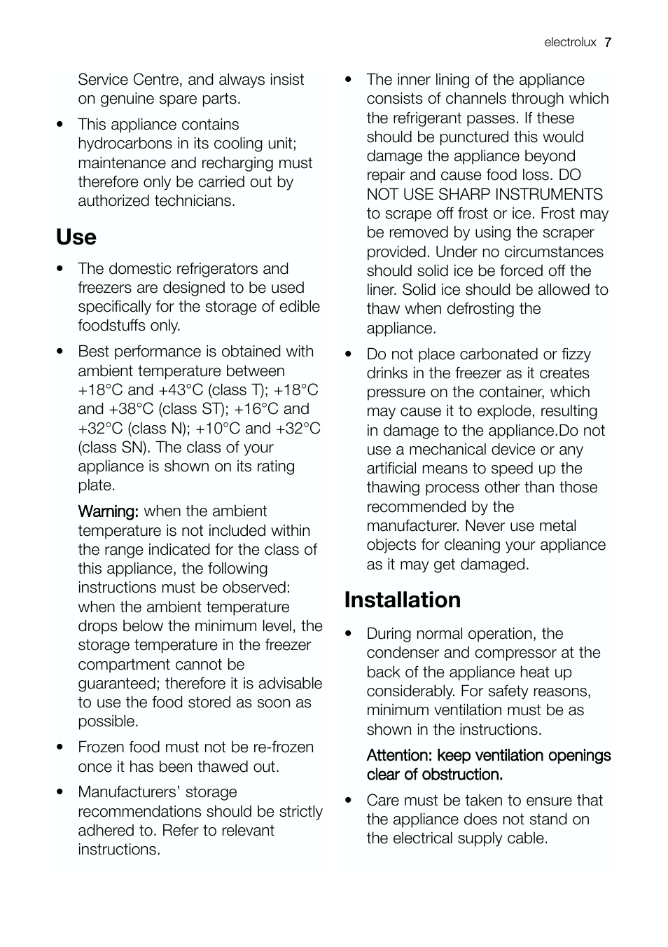 Installation | Electrolux ERE 39392 X User Manual | Page 7 / 32