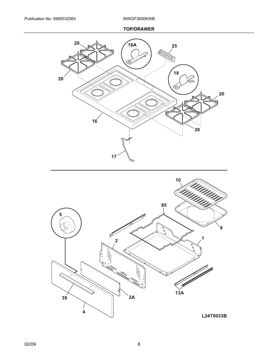 Electrolux WHITE-WESTINGHOUSE WWGF3000KWB User Manual | Page 8 / 11