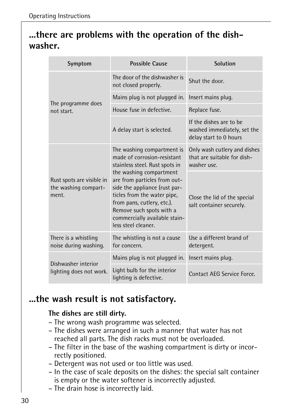 Electrolux 80860 i User Manual | Page 30 / 44