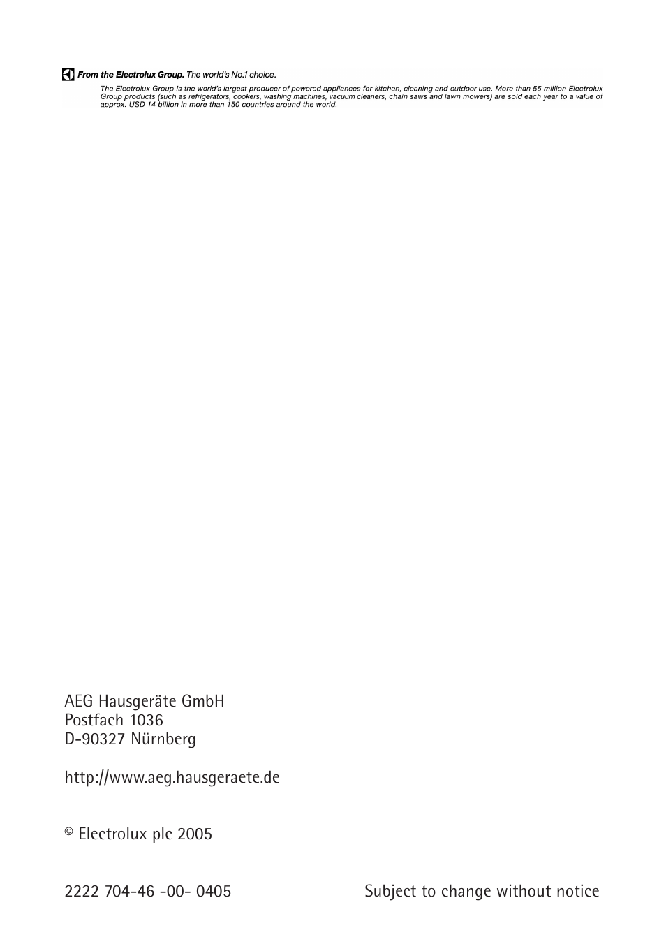 Electrolux 70128 GS User Manual | Page 28 / 28