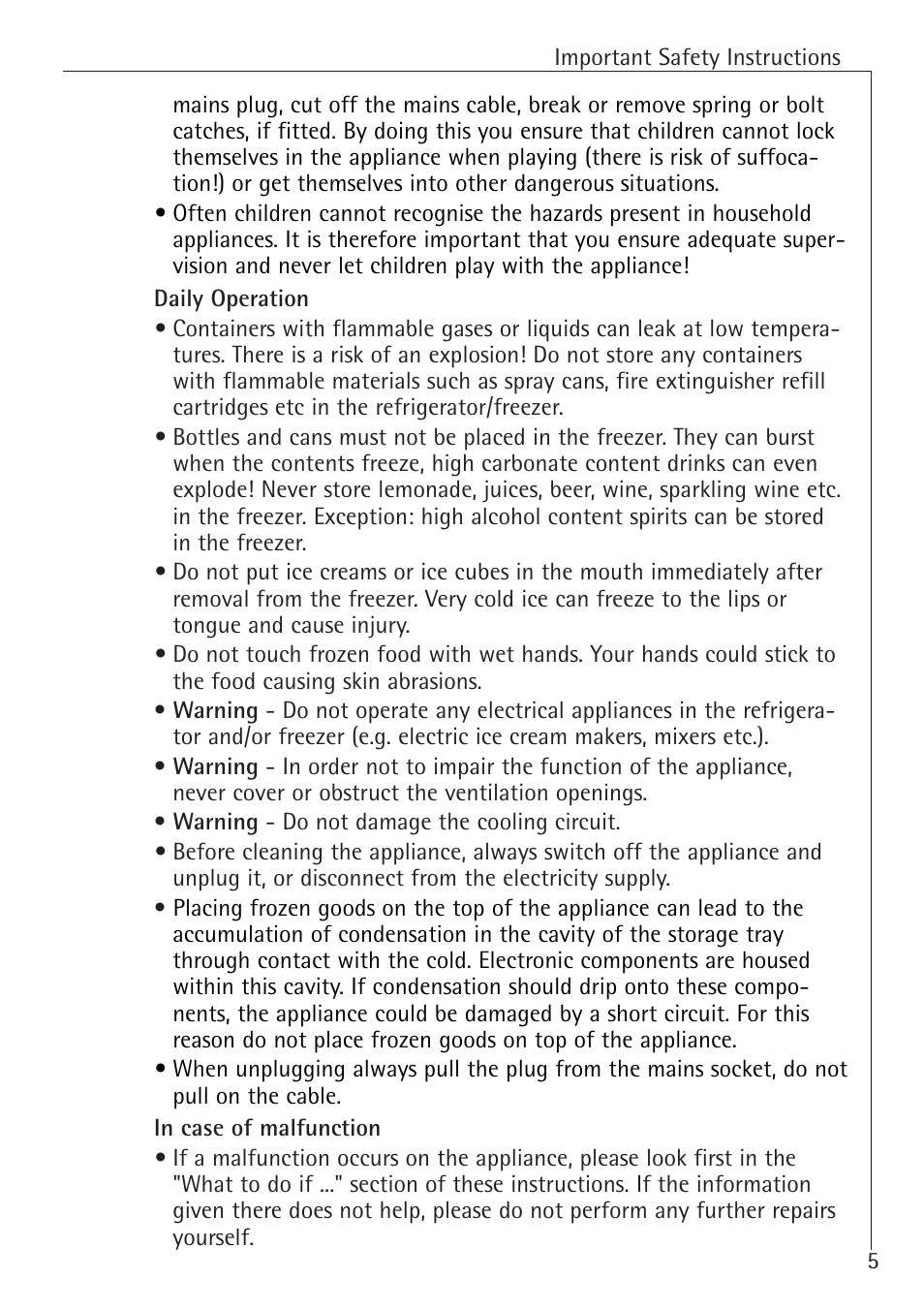 Electrolux 70128 GS User Manual | Page 5 / 28