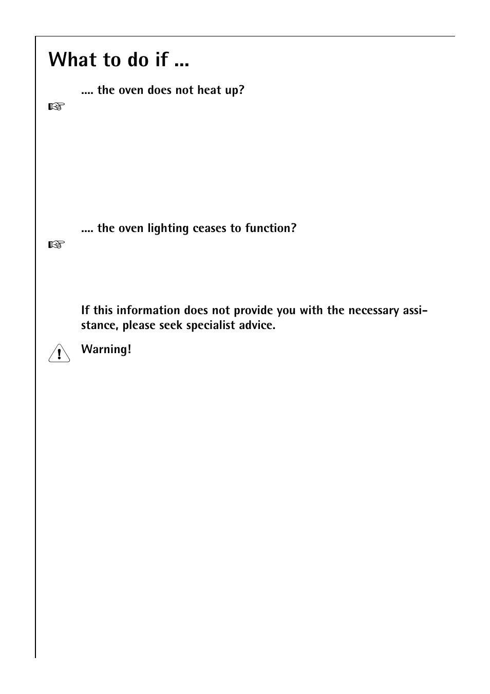 What to do if | Electrolux B 81005 User Manual | Page 60 / 76