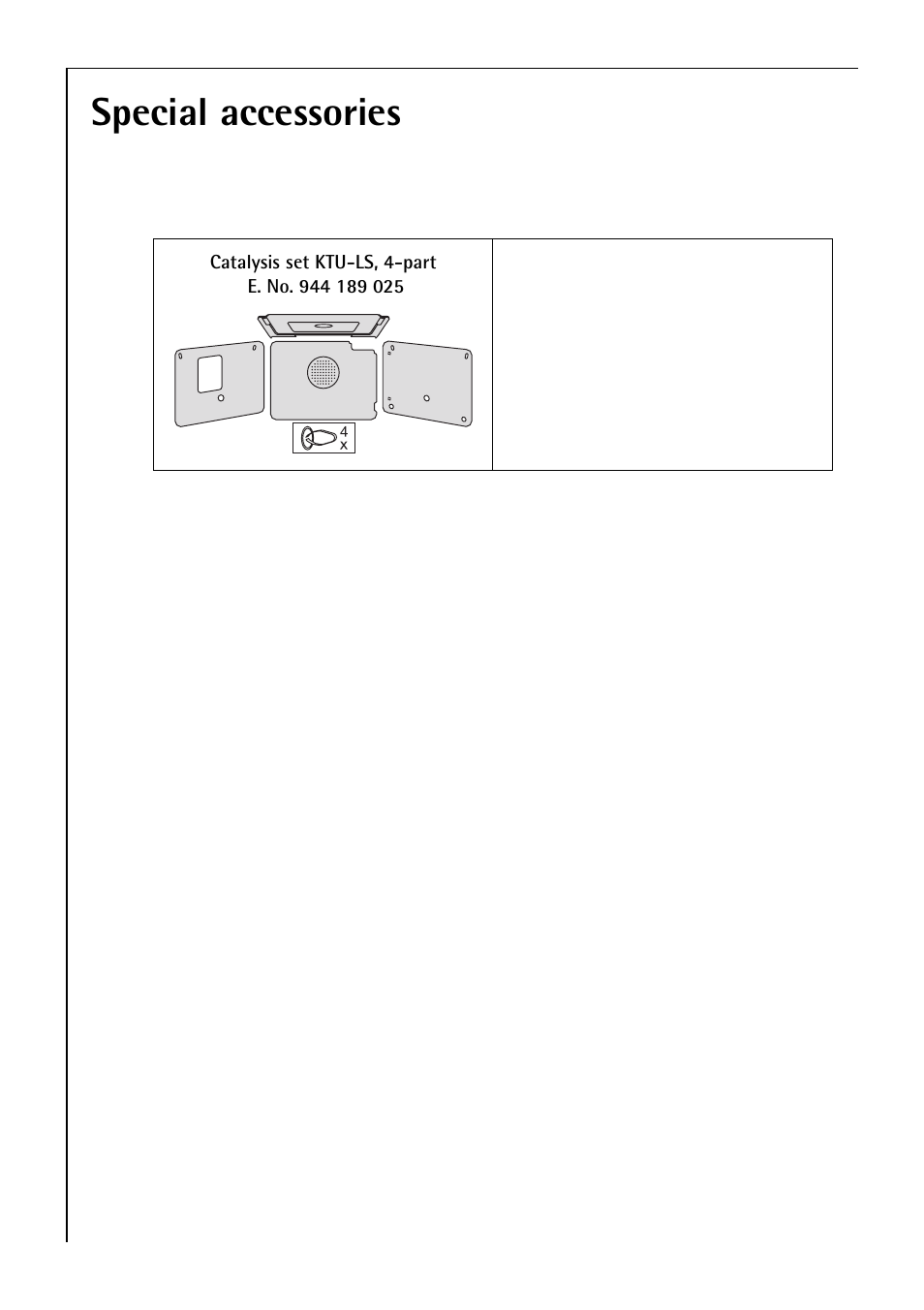Special accessories | Electrolux B 81005 User Manual | Page 64 / 76