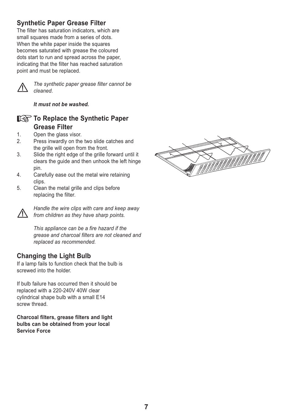 Electrolux Ventilation Hood User Manual | Page 7 / 20