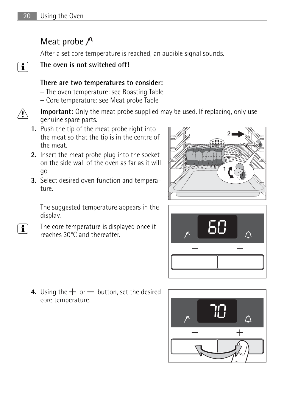 Meat probe | Electrolux E4401-5 User Manual | Page 20 / 64