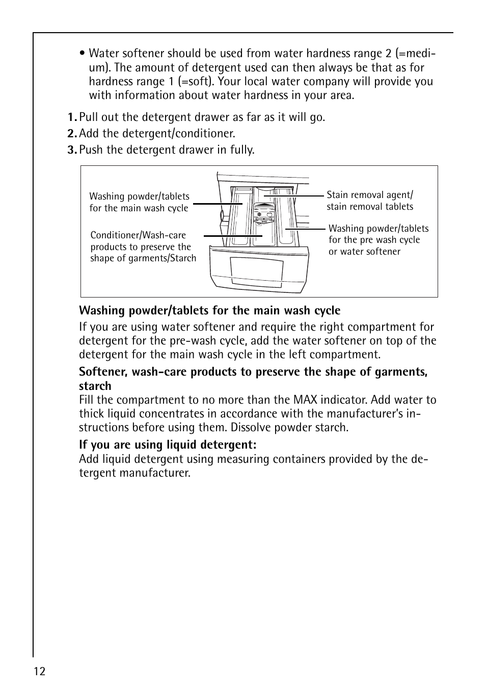 Electrolux LAVAMAT 74700 User Manual | Page 12 / 36
