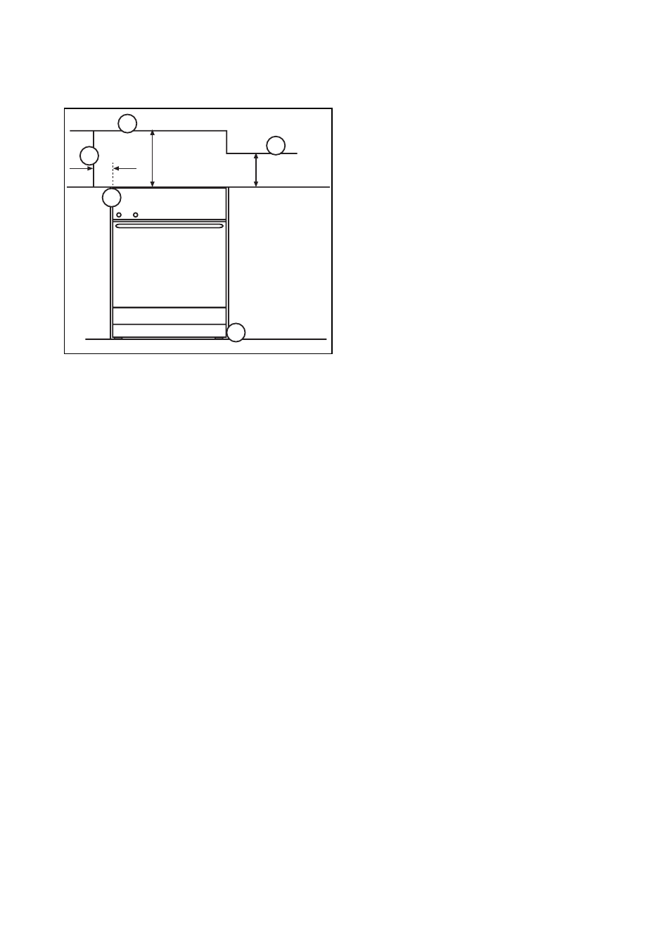 Gas oven and electric grill, Installation, Positioning the appliance (fig. 1) | Electrolux CSIG 223 W User Manual | Page 22 / 27