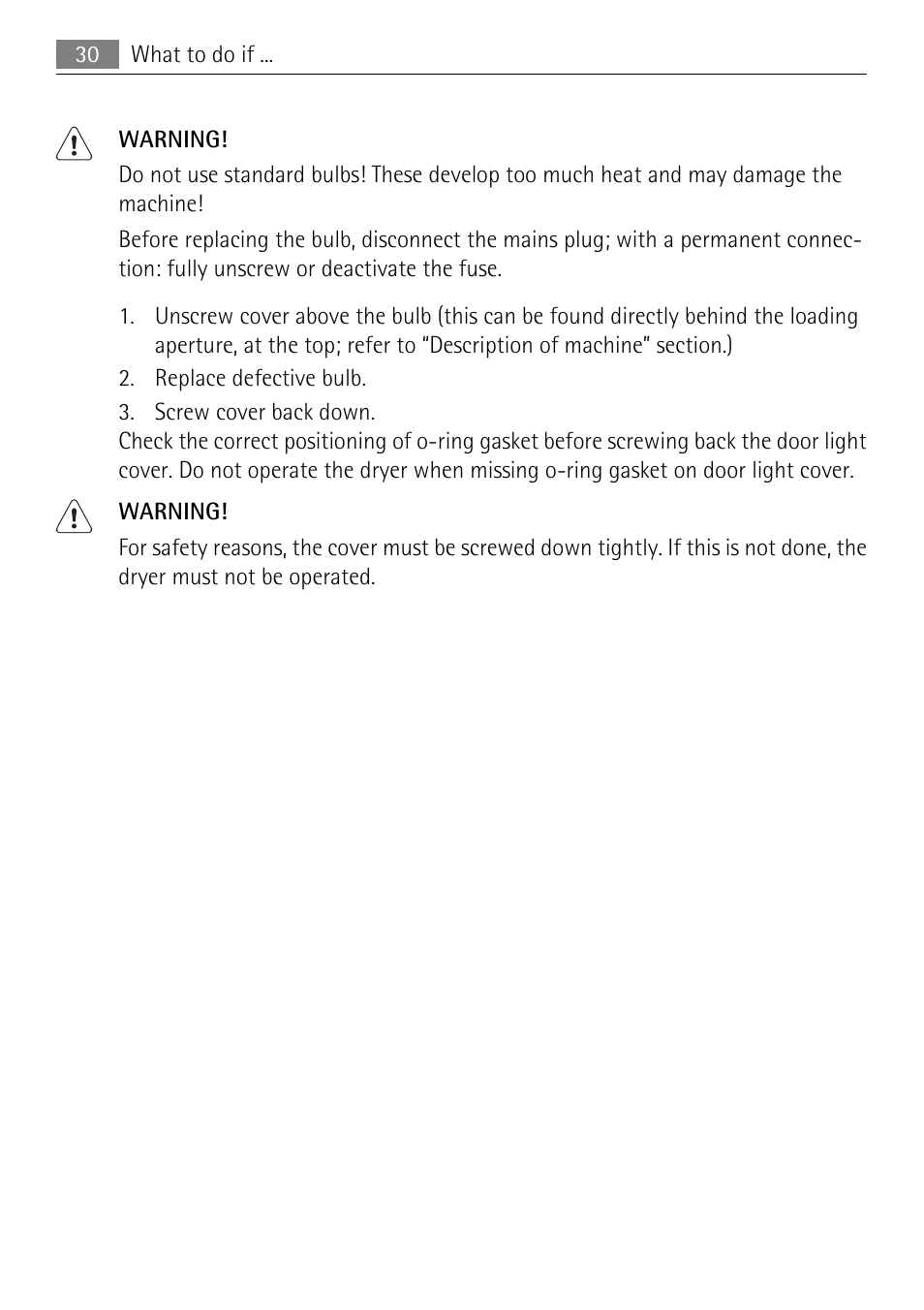 Electrolux LAVATHERM 58840 User Manual | Page 30 / 44