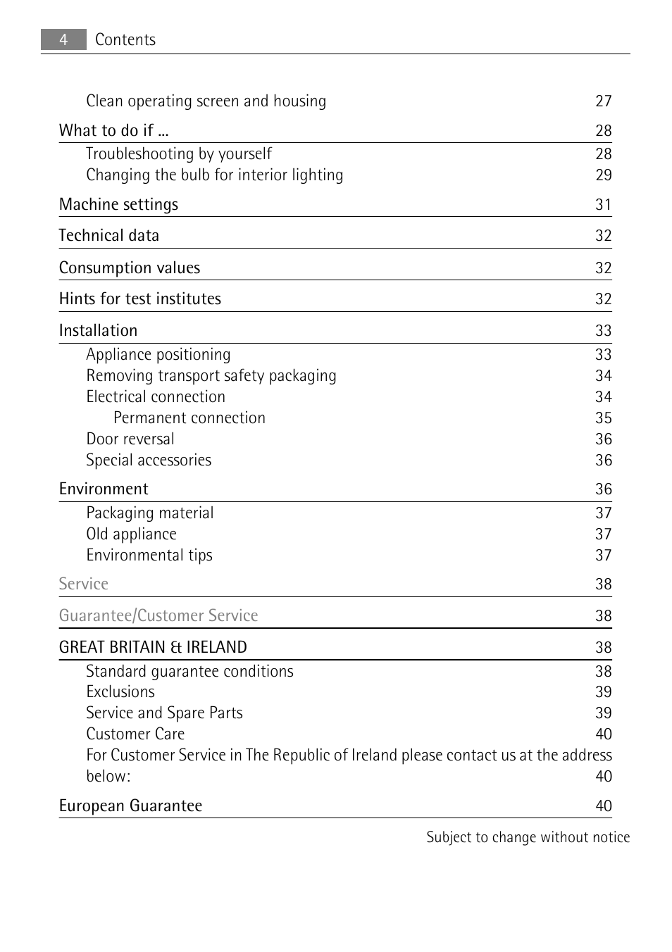 Electrolux LAVATHERM 58840 User Manual | Page 4 / 44