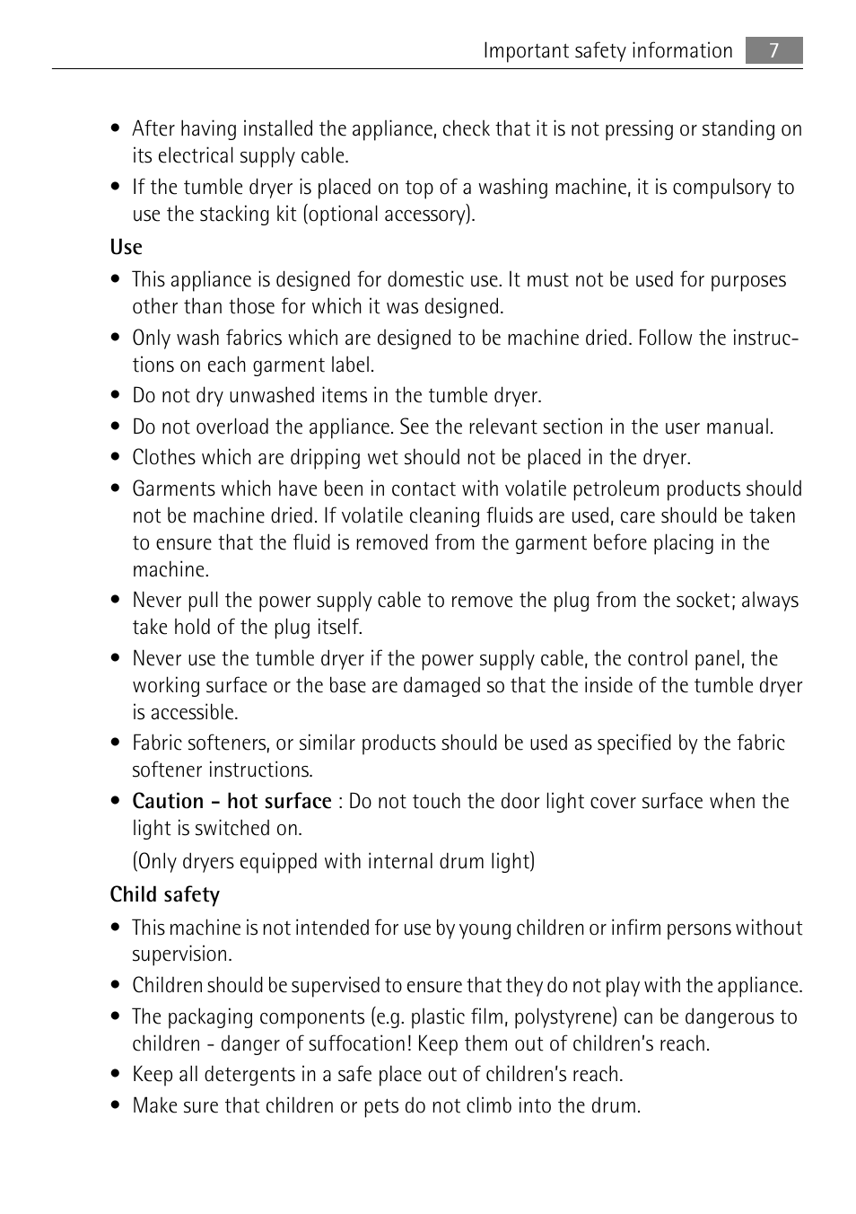 Electrolux LAVATHERM 58840 User Manual | Page 7 / 44