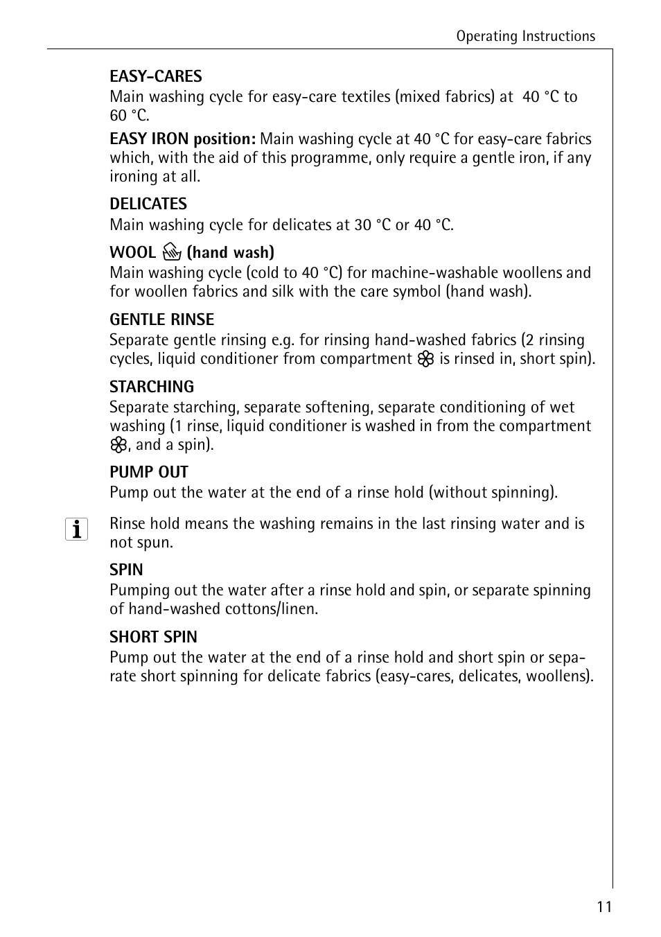 Electrolux 74630 User Manual | Page 11 / 56