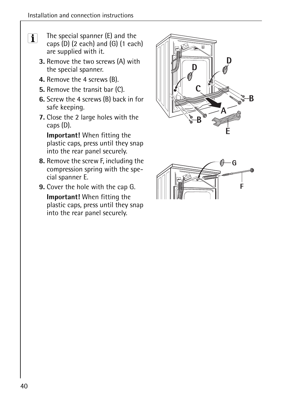 Electrolux 74630 User Manual | Page 40 / 56