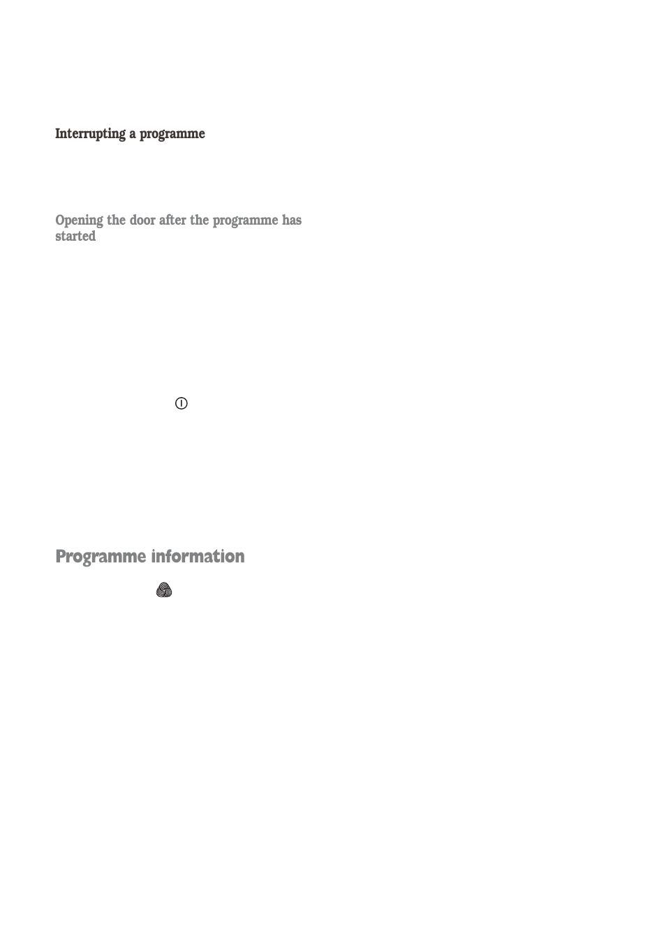 Programme information | Electrolux EWD 1409 I User Manual | Page 10 / 32