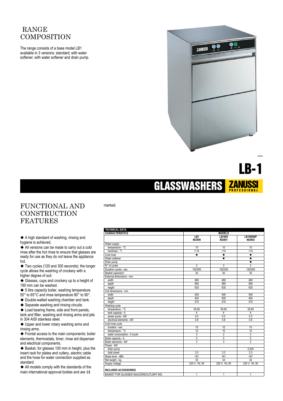 Electrolux 402018 User Manual | 2 pages