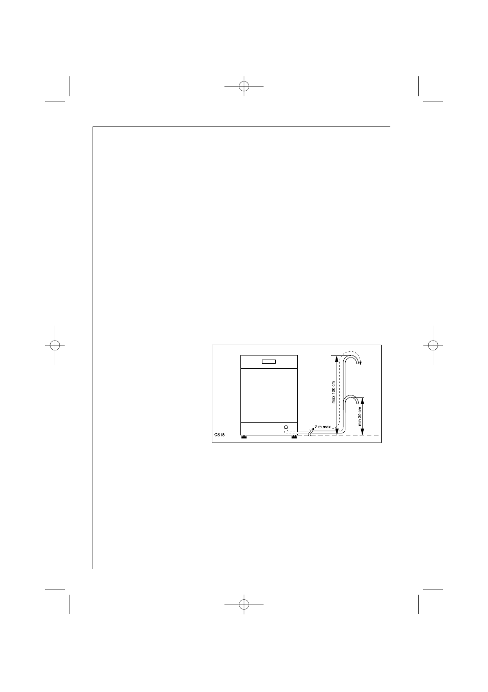 Water outlet hose connection | Electrolux 35085 VI User Manual | Page 44 / 48