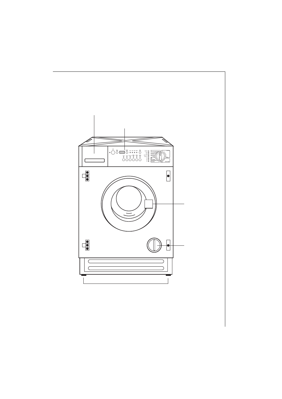 Description of the appliance, Front view | Electrolux 1271 VI User Manual | Page 11 / 59