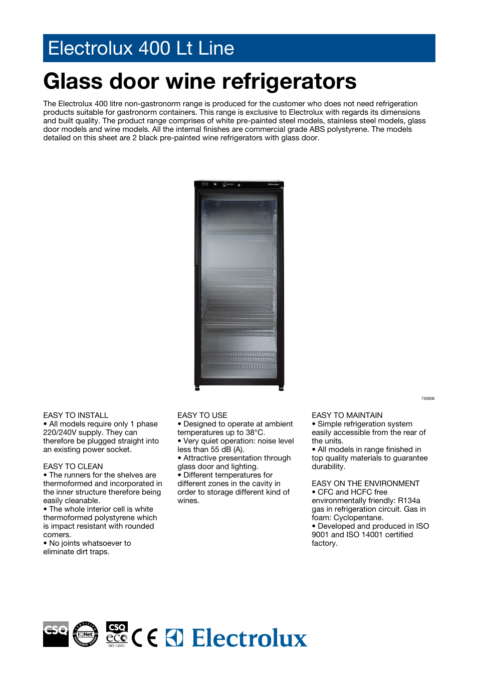 Electrolux 730901 User Manual | 3 pages