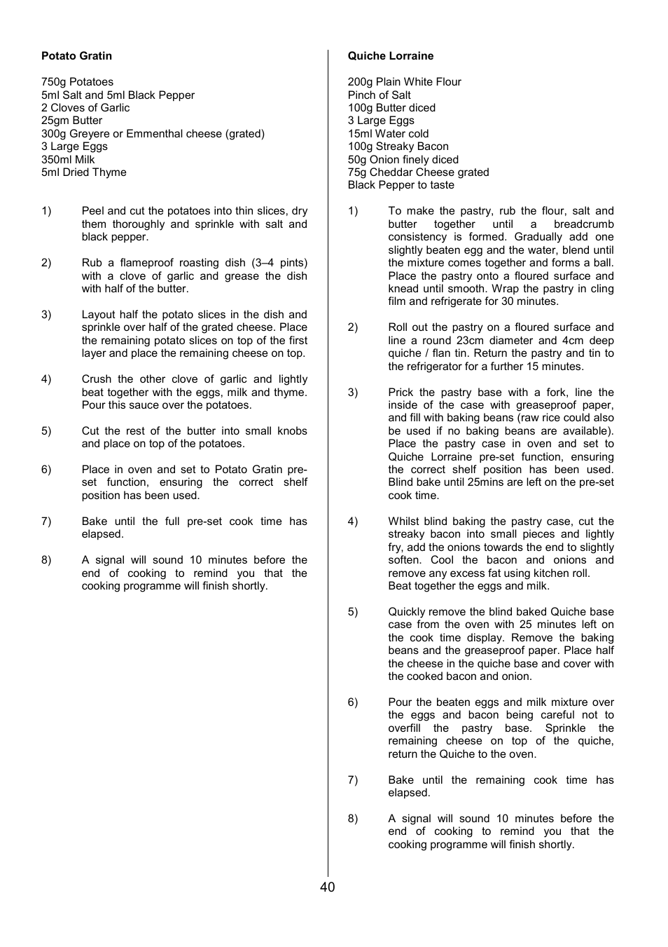 Electrolux EOD6390 User Manual | Page 40 / 52