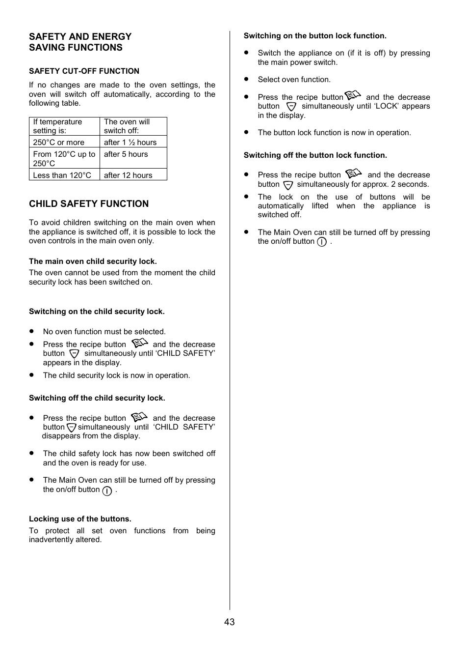 Electrolux EOD6390 User Manual | Page 43 / 52
