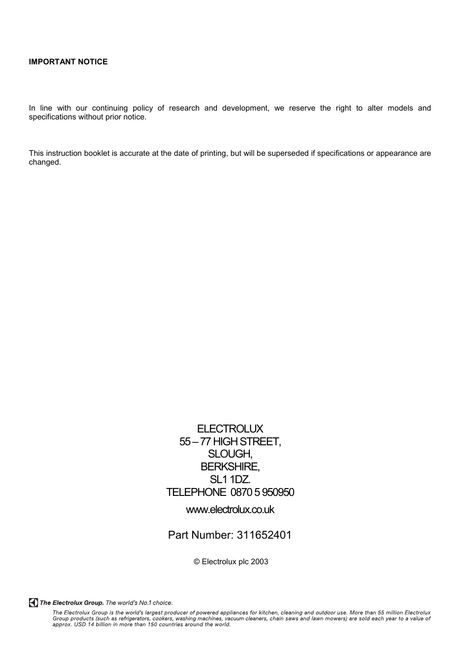 Electrolux EOD6390 User Manual | Page 52 / 52