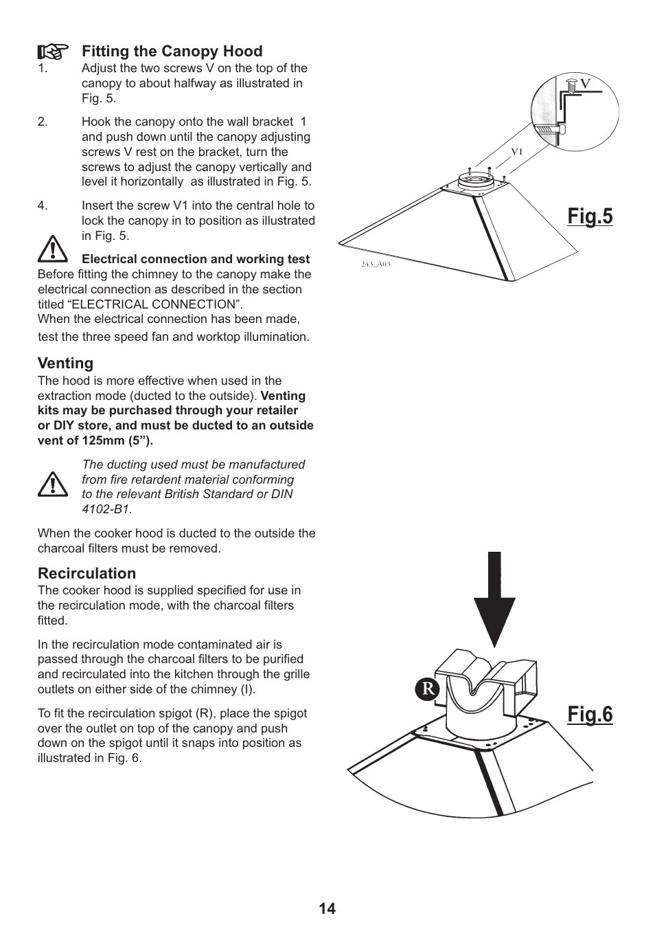 Fig.5 fig.6 | Electrolux EFC 935 User Manual | Page 14 / 20