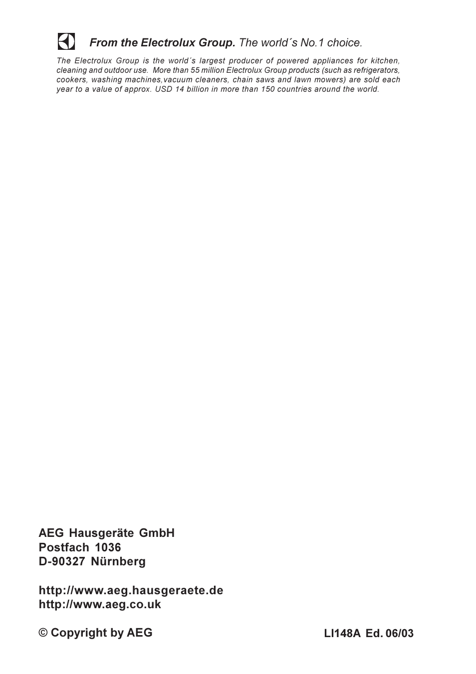 Electrolux CHDD 8820 User Manual | Page 16 / 16