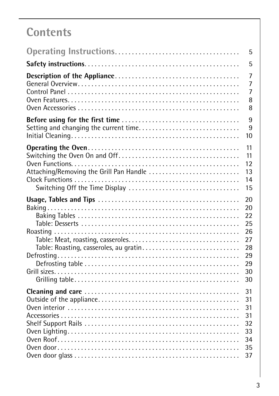 Electrolux B1180-4 User Manual | Page 3 / 52