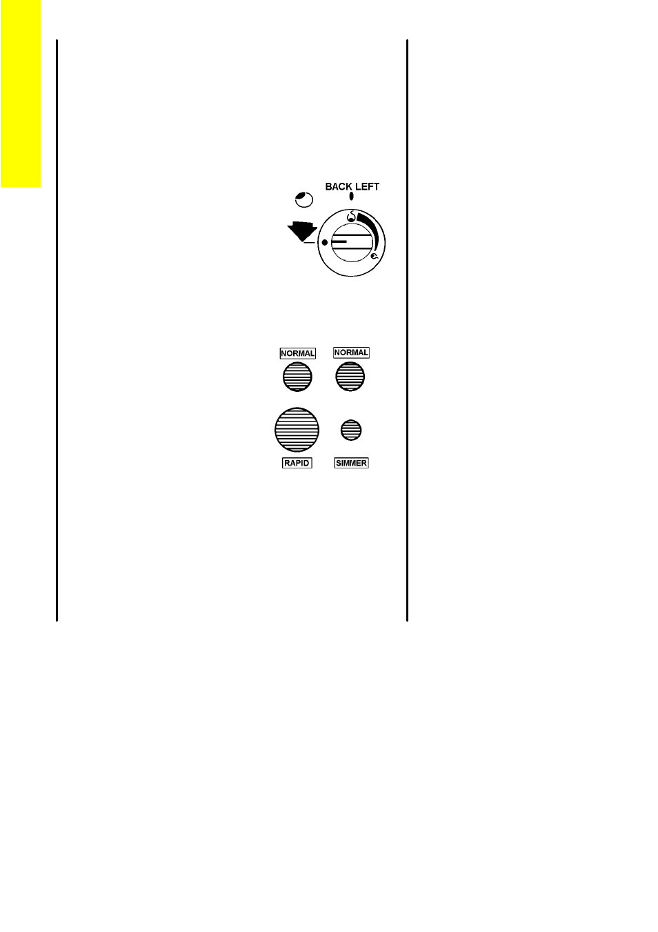 The hotplate, Heat control, Burner sizes | Electrolux U25062 SG 332 User Manual | Page 10 / 48