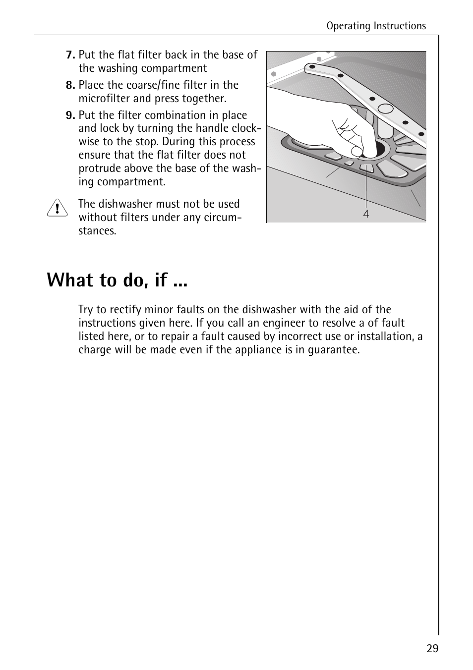 What to do, if | Electrolux 86050 VI User Manual | Page 29 / 44