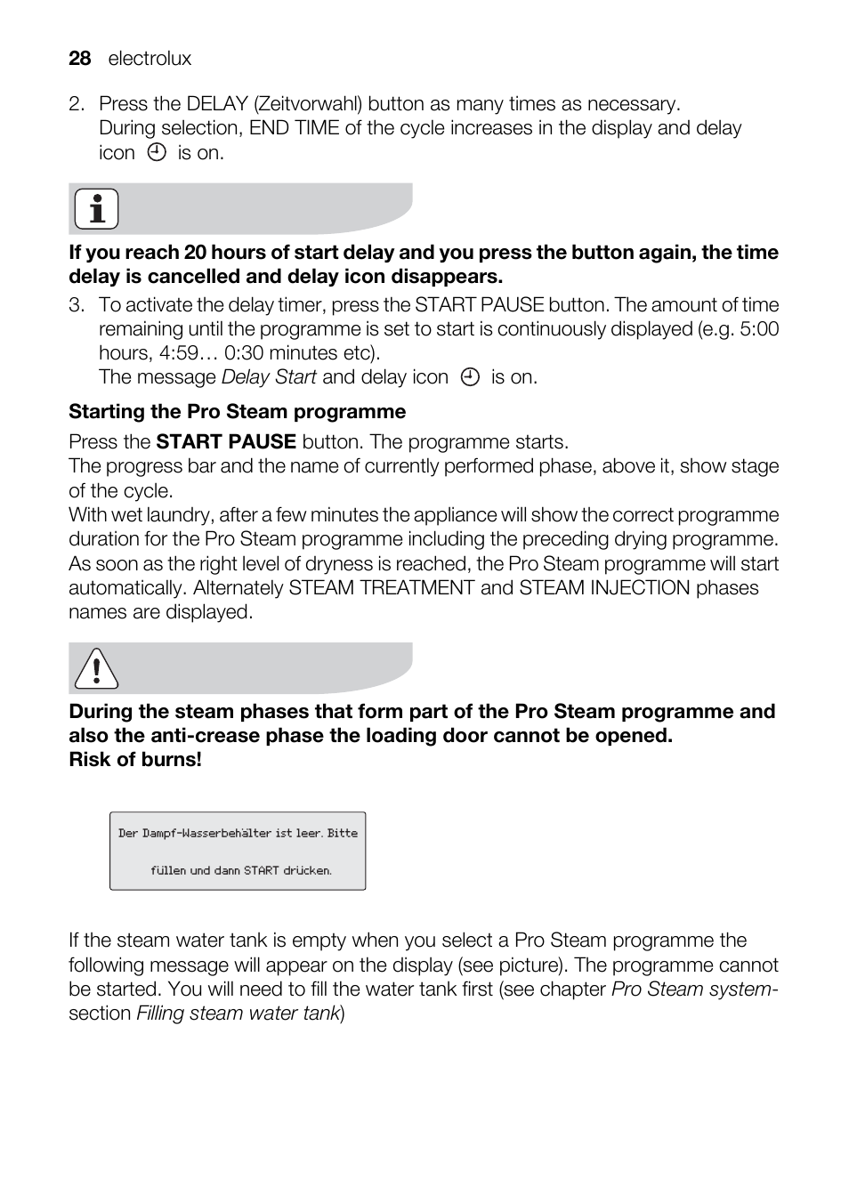 Electrolux TK SL5 E User Manual | Page 28 / 64