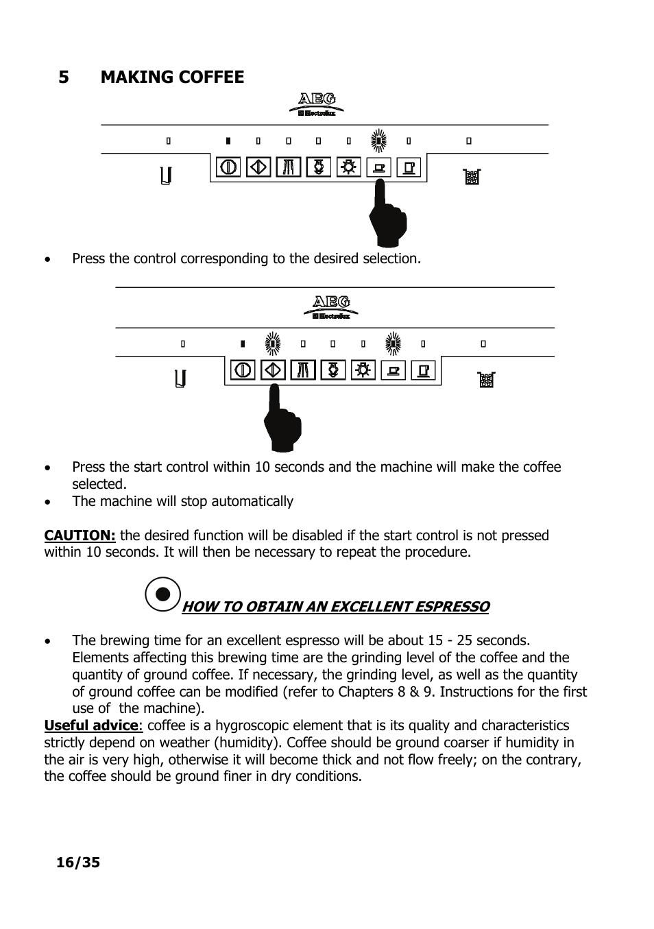 Electrolux PE 9038-m fww User Manual | Page 16 / 36