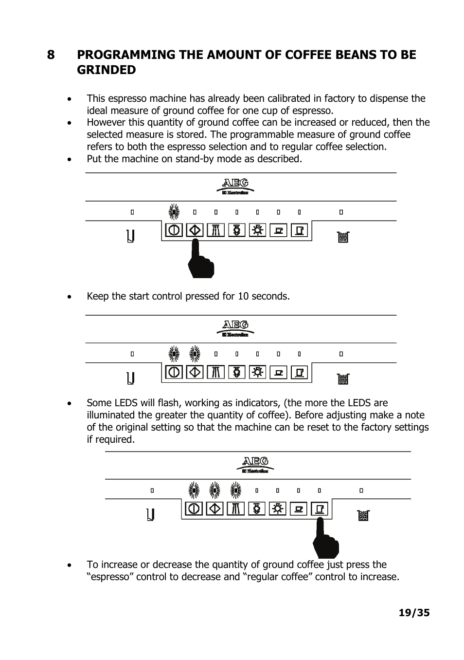 Electrolux PE 9038-m fww User Manual | Page 19 / 36