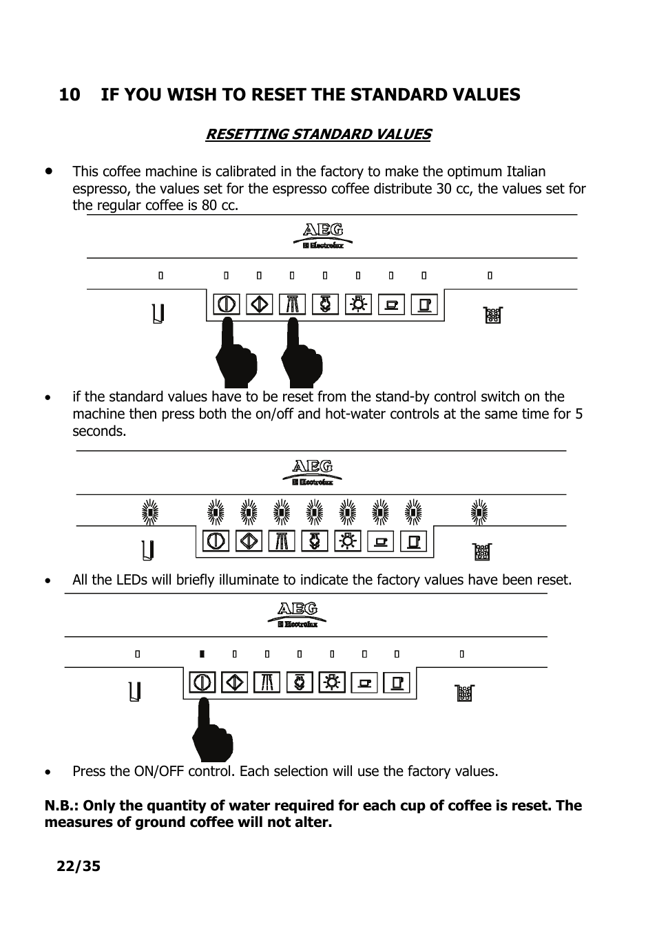 Electrolux PE 9038-m fww User Manual | Page 22 / 36